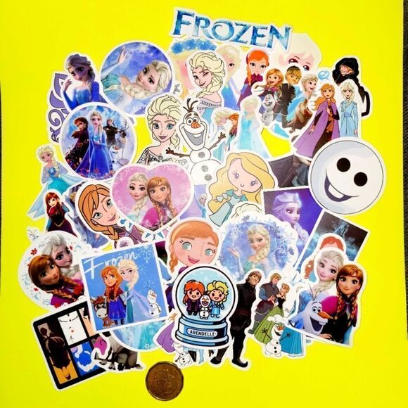 Brand New 50pcs Disney Frozen Waterproof Stickers - Picture 1 of 1